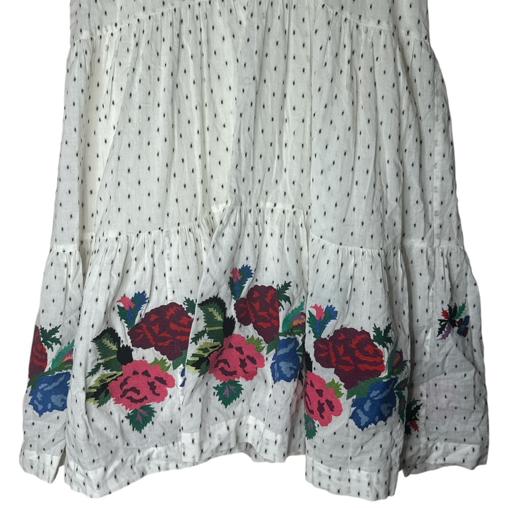 Hatch Maternity Floral Embroidered White Dress Size 1 (2-4) - Picture 3 of 13